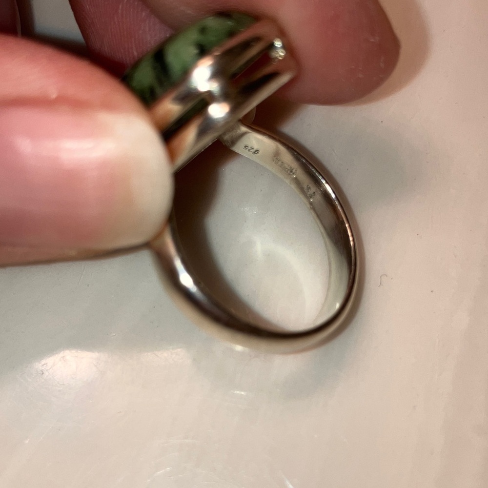 Sterling Silver Ruby Zoisite Ring - image 3